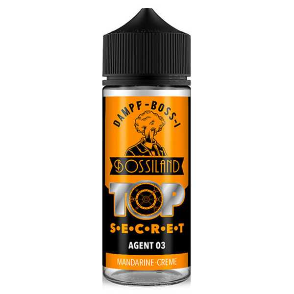 Agent 03 Top Secret Bossiland Aroma 20ml / 120ml erfrischend süße Mandarinen Creme