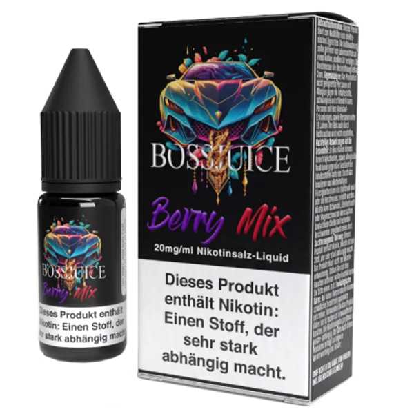 Berry Mix Boss Juice Nikotinsalz Liquid 10ml 20mg (Mix aus verschiedenen Beerenfrüchten)