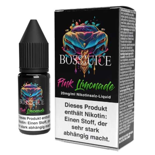 Pink Limonade Boss Juice Nikotinsalz Liquid 10ml 20mg (Beerenfrucht Limonade)