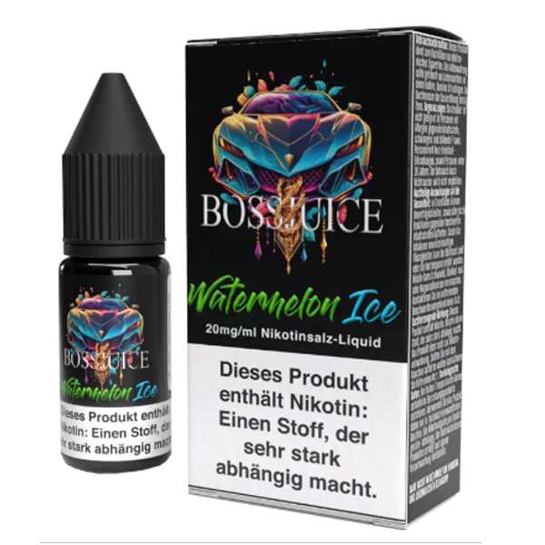 Watermelon Ice Boss Juice Nikotinsalz Liquid 10ml 20mg (Wassermelone eisgekühlt)