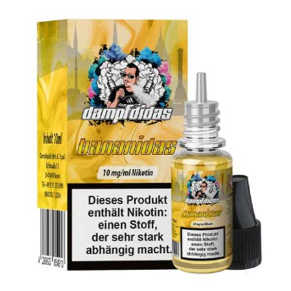 Banadidas Dampfdidas Nikotinsalz Liquid 10ml Bananenmilchshake