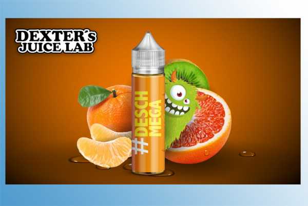 #deschmega - Dexter‘s Juice Lab Liquid 60ml Fruchtmix Liquid aus Kiwi, Mandarine und Blutorange