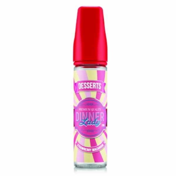 Strawberry Macroons Dinner Lady Aroma 20ml / 60ml süßer Erdbeerkuchen mit Sahne, Mandeln und Kokos