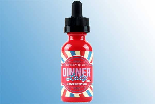 Strawberry Custard Dinner Lady Liquid 60ml Erdbeere, cremiger Vanillepudding und Butterkaramell