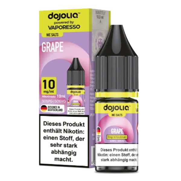 Grape Dojoliq Nikotinsalz Liquid 10ml (Trauben mit leichter Frische)