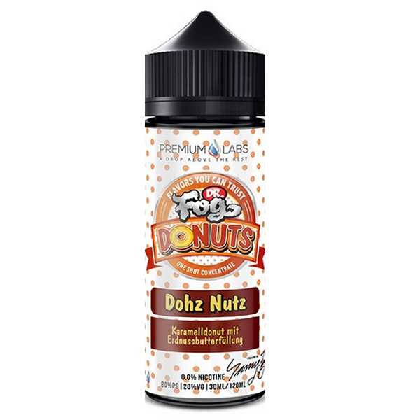 Dohz Nutz Dr. Fog Donuts Aroma 10ml / 60ml Karamelldonut mit cremiger Erdnussbutterfüllung