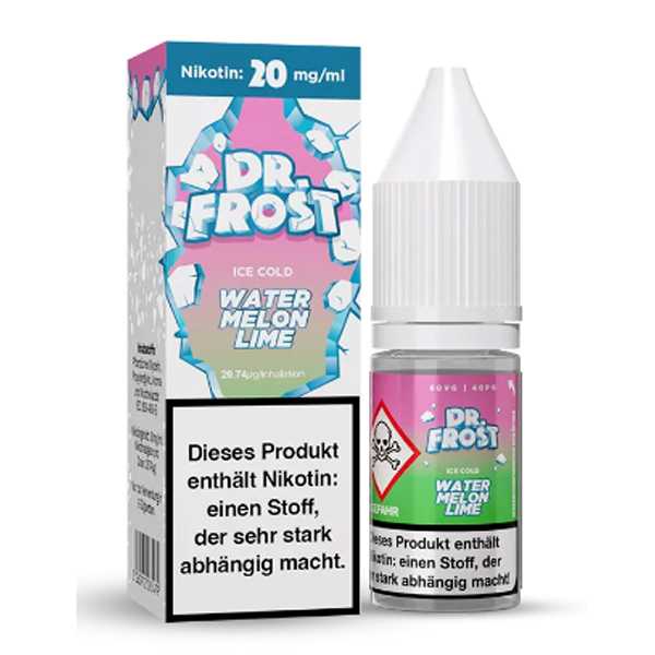 Watermelon Lime Dr. Frost Nikotinsalz Liquid 20mg / 10ml (Wassermelone und Limette mit Kühle)