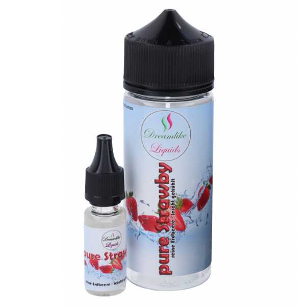 Pure Strawby Dreamlike Aroma 10ml / 120ml süße Erdbeeren mit kleiner Frischenote