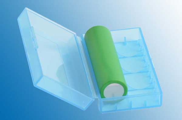 18650 Batterie Tragetasche - clear Battery case