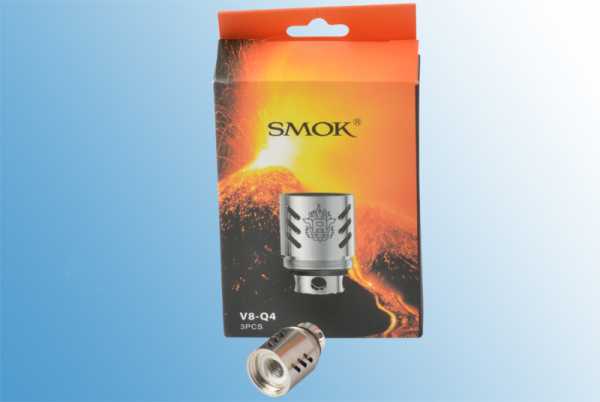 3 x Smok TFV8 V8-Q4 Ersatzverdampfer Quadruple (1 Packung)