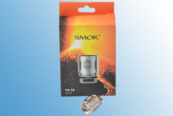 3 x Smok TFV8 V8-T8 Ersatzverdampfer Octruple (1 x Packung)