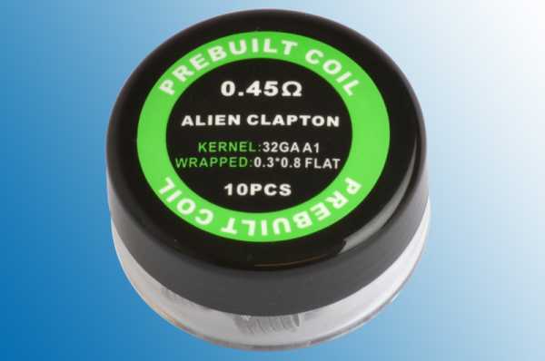 Alien Clapton Coil Fertigwicklung E-Zigarette 0,34 Ohm