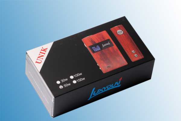 Dampf Shop - Unik 50W Holzmodbox Luxyoun