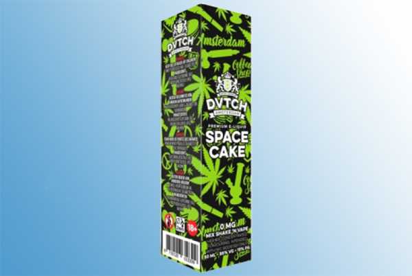 Space Cake DVTCH Amsterdam Liquid 60ml schmeckt nach Marijuana aber ohne THC oder CBD