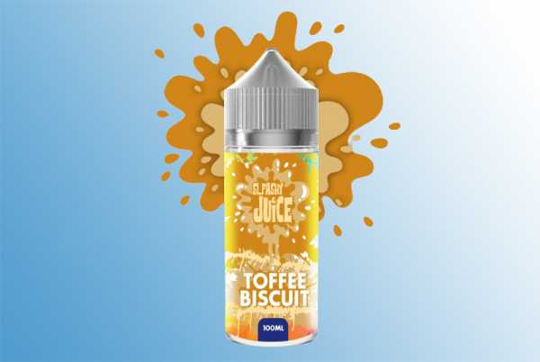 Toffee Biscuit - Splashy Juice 120ml Liquid weicher Bisquit-Boden mit Milchcreme und Karamellüberzug