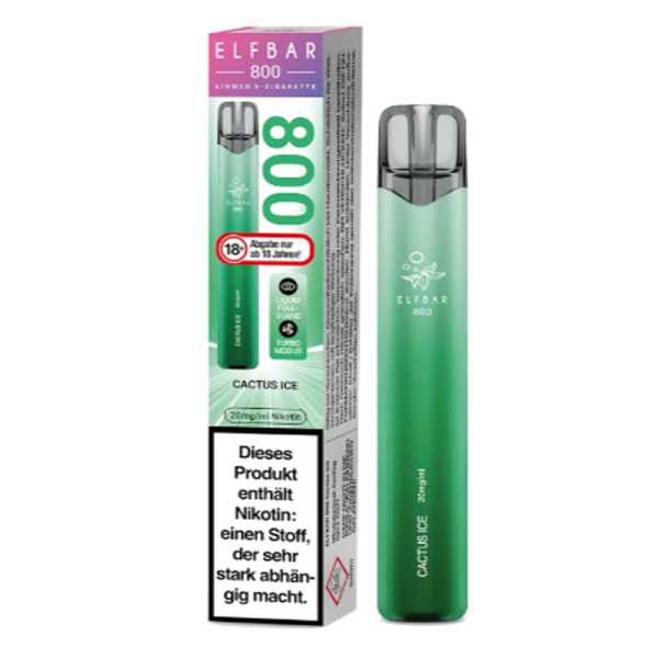 Cactus Ice Elfbar 800 E-Zigarette 20mg NicSalt (Kaktusfrucht mit kühler Note)