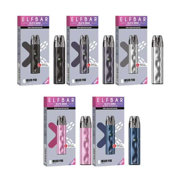 Elfbar Elfx Mini Kit Pod E-Zigarette 30W – Kompakt, leistungsstark und mit Zugautomatik
