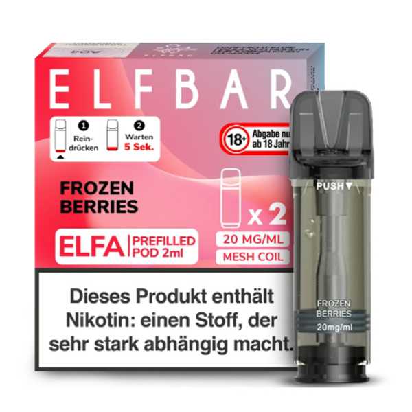 Frozen Berries 20mg Elf Bar Elfa Pod 2 Stück (Beerenfrüchte mit kühler Note)