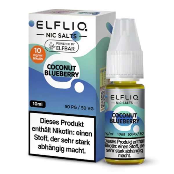 Coconut Blueberry ELFLIQ Nikotinsalz Liquid 10ml (Kokosnuss & Blaubeeren mit leichter Frische)
