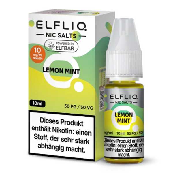 Lemon Mint ELFLIQ Nikotinsalz Liquid 10ml (Zitrone mit erfrischender Minze)