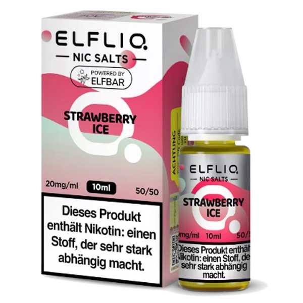 Strawberry Ice ELFLIQ Nikotinsalz Liquid 10ml (Erdbeer mit Kühle)