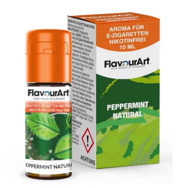 Peppermint Natural Flavour Art Aroma 10ml (erfrischender Pfefferminz Geschmack)