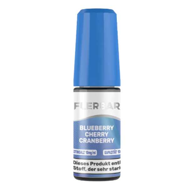 Blueberry Cherry Cranberry Flerbar Nikotinsalz Liquid 10ml (Blaubeeren, Kirsche und Cranberries)