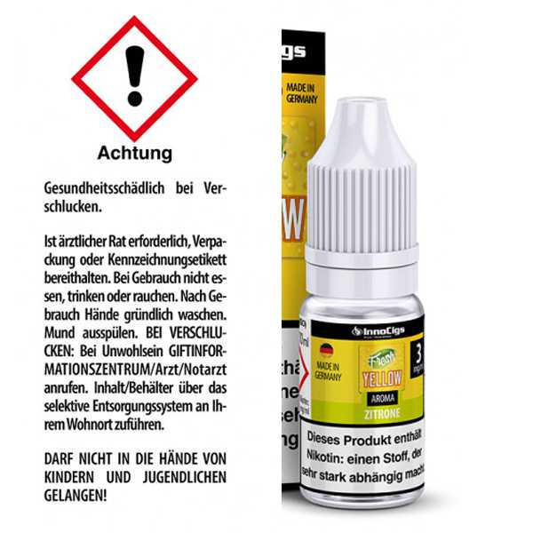 Fresh Yellow Liquid 10ml (erfrischender Zitronengeschmack)