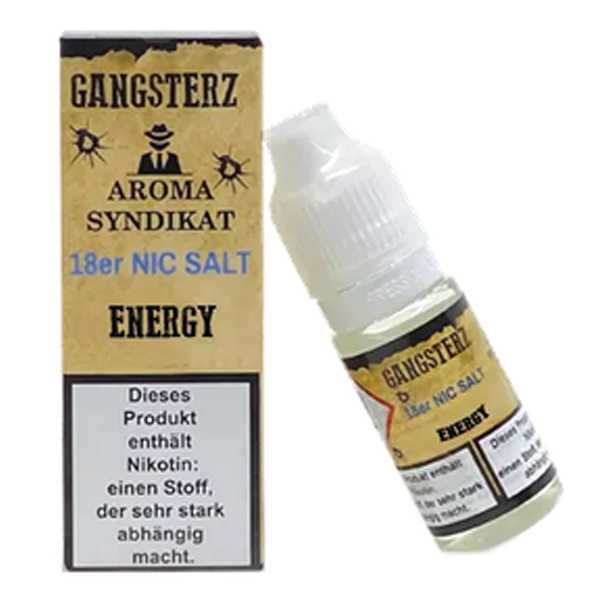 Energy Gangsterz Nikotinsalz Liquid 10ml erfrischender Energy Drink