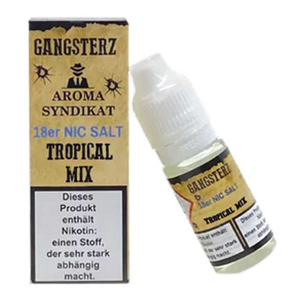 Tropical Mix Gangsterz Nikotinsalz Liquid 10ml exotischer Früchtemix