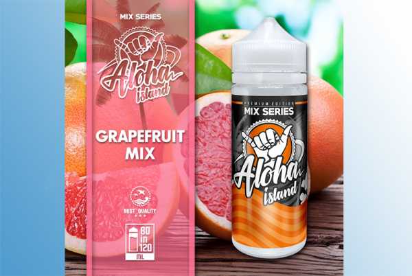 Grapefruit Mix Aloha Island 120ml Liquid Mix aus verschiedenen Grapefrucht Sorten