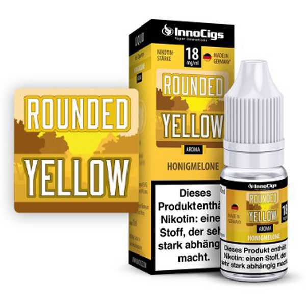 Rounded Yellow InnoCigs Liquid 10ml süße Honigmelone
