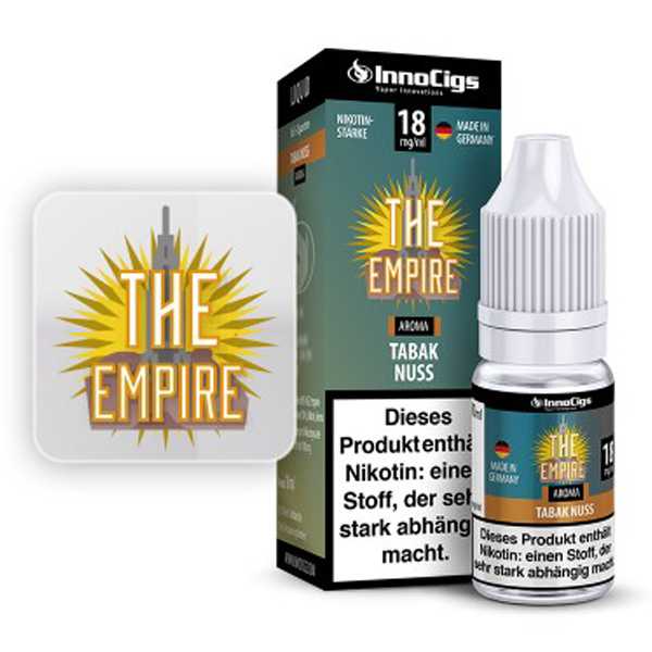 The Empire InnoCigs Liquid 10ml Tabak trifft auf Nuss