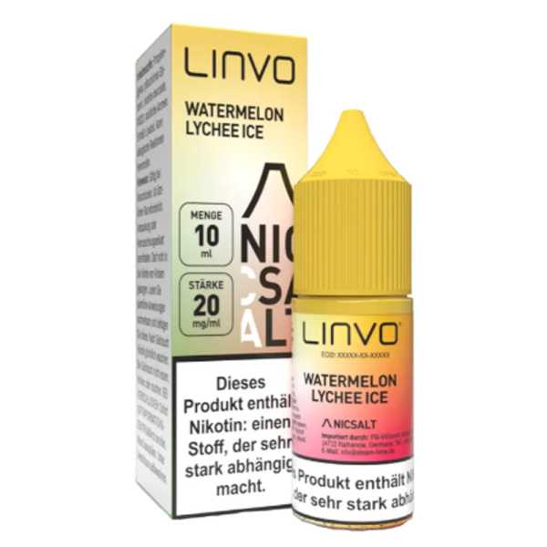 Watermelon Lychee Ice Linvo Nikotinsalz 10ml Liquid – Exotische Frische trifft fruchtige Leichtigkeit