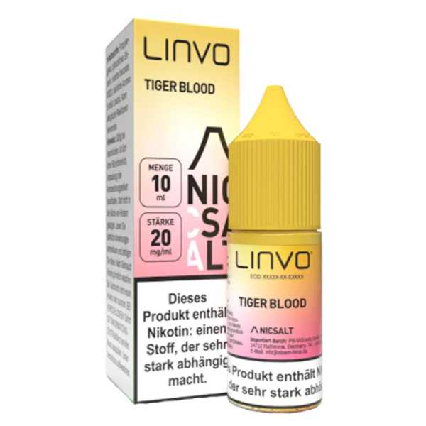 Tiger Blood Linvo Nikotinsalz 10ml Liquid – Exotisch-fruchtige Geschmacksexplosion