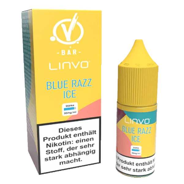 Blue Razz Ice Linvo Nikotinsalz Liquid 10ml 20mg (blaue Himbeeren mit frischer Note)