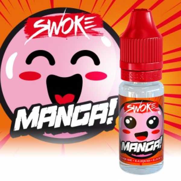 Manga Swoke 10ml Liquid Fruchtmix aus Litschi, Mango und Erdbeeren