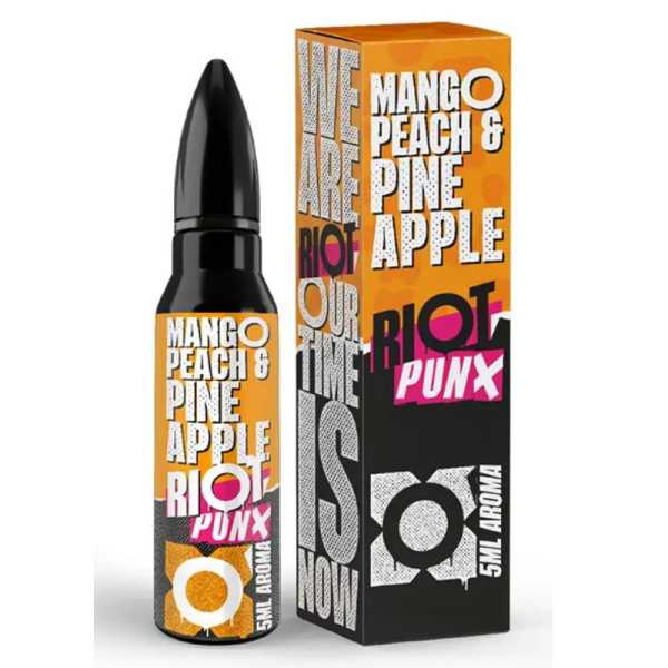 PUNX Mango, Pfirsich & Ananas Riot Squad Aroma 15ml / 60ml exotischer Früchtemix aus Mango, Pfirsich und Ananas