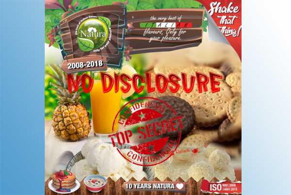 No Disclosure – MSV NATURA  60ml + 40ml VG Liquid Mix aus Keksen mit Schokolade, Vanilleeis, Kokos und Ananas