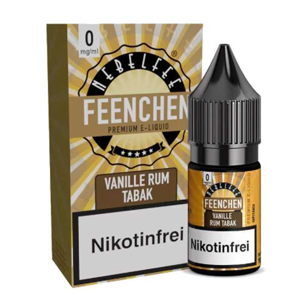 Vanille Rum Tabak Nebelfee Nikotinsalz Liquid 10ml (Tabak verfeinert mit Vanille und Rum)