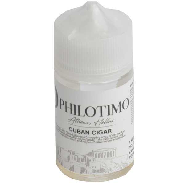 Cuban Cigar Philotimo Aroma 30ml / 60ml Geschmack einer Monte Christo-Zigarre Nr. 2 mit einer Verfeinerung durch Vanille und karamellisierter Pekannuss