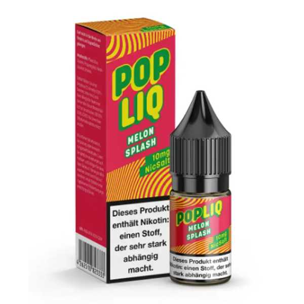 Melon Splash PopLiq Nikotinsalz Liquid 10 ml – Süßer Melonenmix mit intensiver Fruchtigkeit
