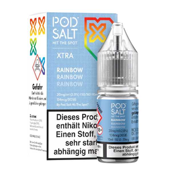 Rainbow Pod Salt X Nikotinsalz Liquid 10ml (Süß – saurer Fruchtmix)