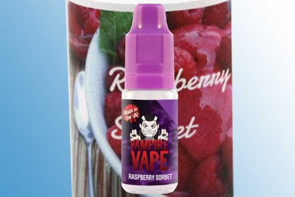 Raspberry Sorbet Vampire Vape Liquid 10ml süße Himbeeren auf kühler Minze