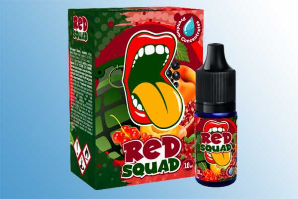 Red Squad - Big Mouth Aroma 10ml Fruchtmix aus Pfirsich, Cranberry und Johannisbeeren