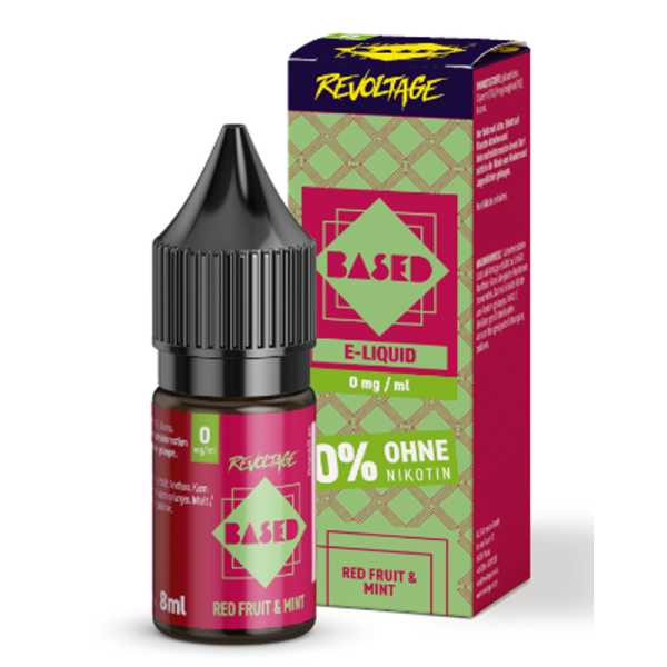Red Fruit Mint Revoltage BASED Hybrid-Nikotinsalz Liquid 8ml (Roter Früchtemix + Pfefferminze)