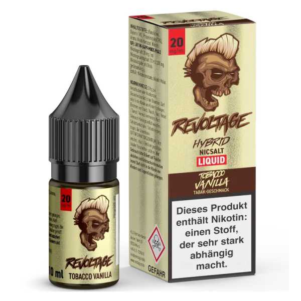 Tobacco Vanilla Revoltage Hybrid-Nikotinsalz Liquid 10ml (Tabak mit Vanille)