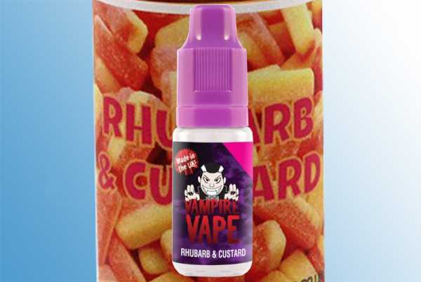 Rhubarb Custard Vampire Vape Liquid 10ml Rhabarber überdeckt mit cremiger Vanillesoße