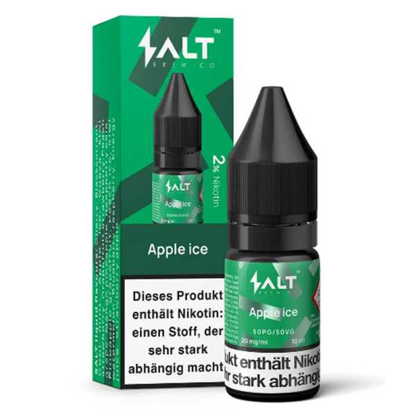 Apple Ice Salt Brew Co Nikotinsalz Liquid 10ml (Apfel mit kühler Frische)