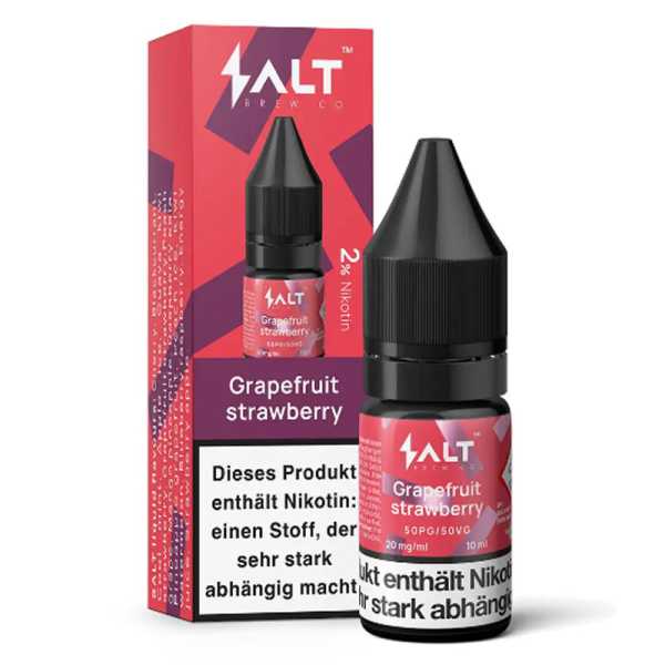 Grapefruit Strawberry Salt Brew Co Nikotinsalz Liquid 10ml